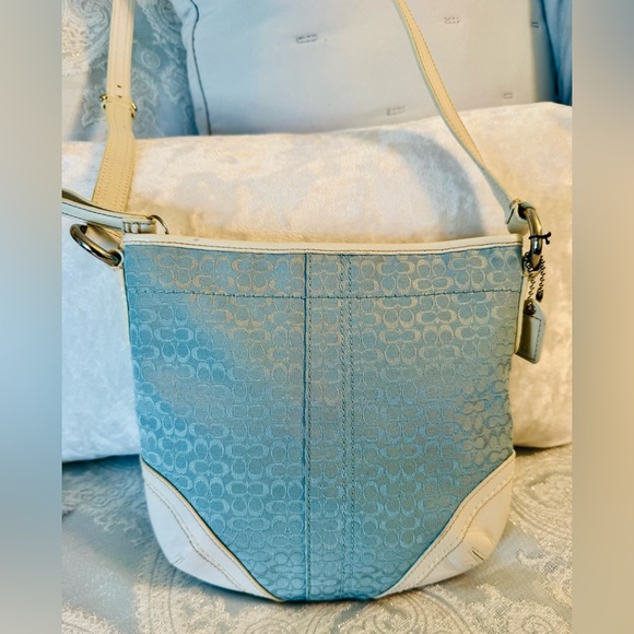 Coach Blue and White Crossbody - Picture 2 of 6
